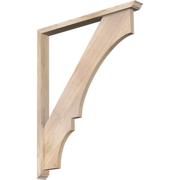 Ekena Millwork Balboa Traditional Smooth Bracket w/ Offset Brace, Douglas Fir, 3 1/2"W x 36"D x 44"H BKT0402X36X44BOA01SDF - main